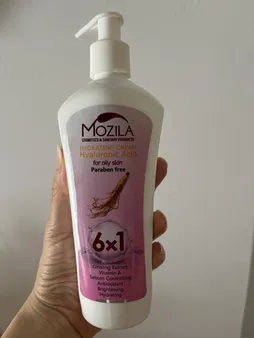 کرم آبرسان موزیلا مدل  هیالورونیک اسید و جینسینگ حجم 300 میلی لیتر