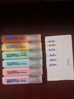 ماژیک علامت گذار پنتر مدل pastel بسته 6 عددی