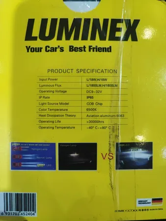 لامپ هدلایت خودرو مدل C6 H4 بسته دو عددی