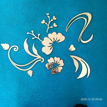 آینه دکوپدیده مدل Flower1001