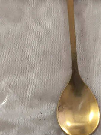 قاشق چای خوری مدل گلبرگ بسته دو عددی