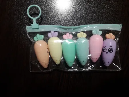 ماژیک علامت گذار طرح هویج مجموعه 6 عددی