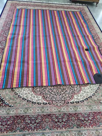 زیرانداز سفری 8 نفره طرح جاجیم مدل 06