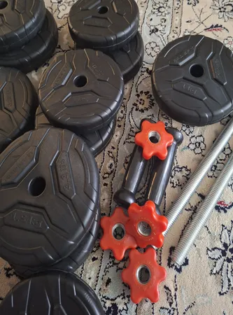 دمبل رادیس فیت مدل DVP-7-mix1 وزن 7 کیلوگرم بسته 2 عددی