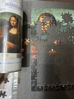 پازل 170 تکه مینیاتور طرح مونالیزا کد 01599