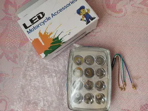 تجریه خرید چراغ اس ام دی جلو موتور سیکلت فلش گلد کد S6565 مناسب برای هندا