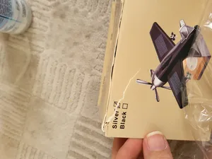 تجریه خرید خوشبو کننده خورشیدی خودرو طرح هواپیما نقره ای ملخی مدل AF1008