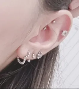 تجریه خرید پیرسینگ گوش زنانه پایتخت مدل PS591_A