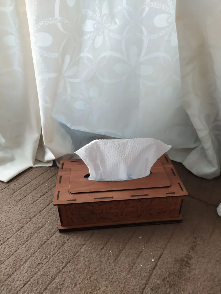 جعبه دستمال کاغذی پرشین باکس مدل چوبی کد05