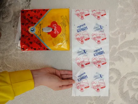 پاکت یکبار مصرف ساندویچ پنگوئن - بسته 100 عددی