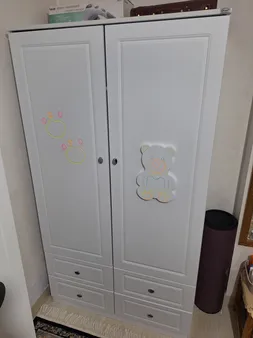 کمد لباس کودک اعیان مدل FH481 طرح تدی