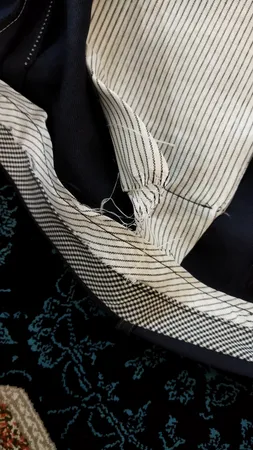 شلوار پارچه ای سرمه ای مردانه کد 2