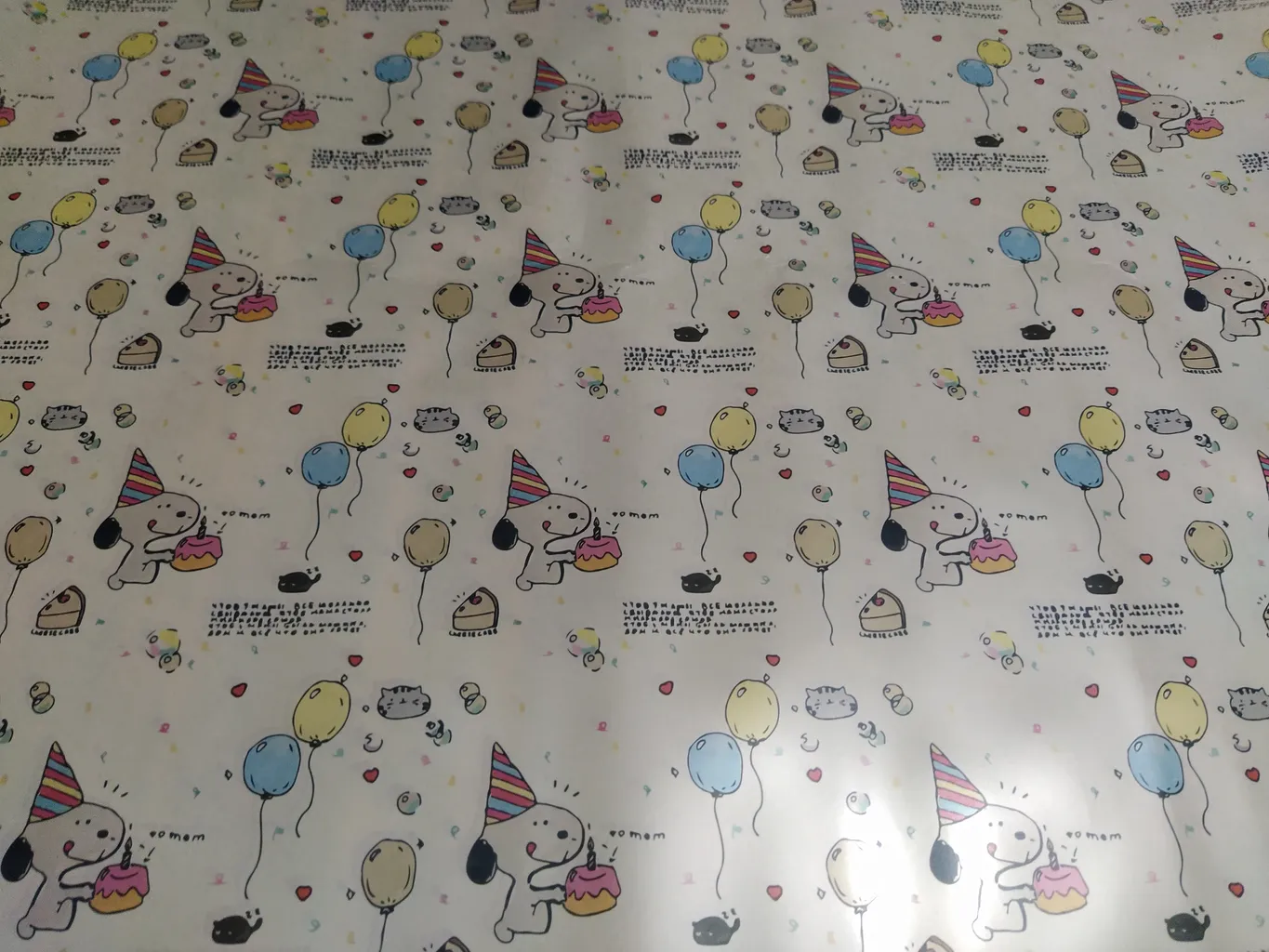 کاغذ کادو صدفی طرح اسنوپی بسته 5 عددی