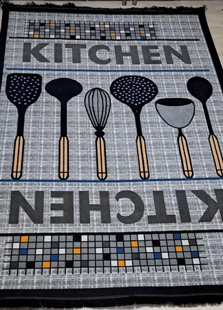 گلیم ماشینی ستاره طلایی ملت مدل آشپزخانه 145