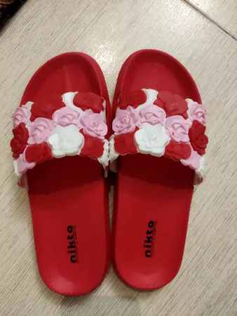 دمپایی زنانه نیکتا مدل K1-297-3gol-RD