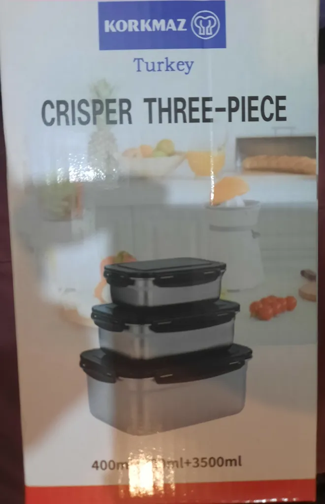 ظرف نگهدارنده کرکماز مدل Crisper مجموعه 3 عددی