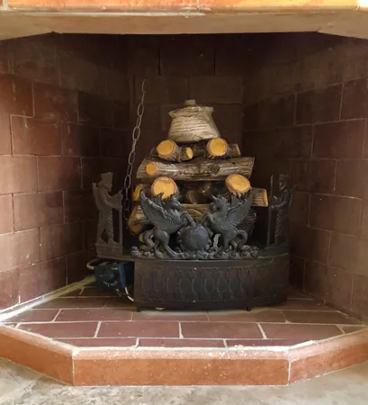 هیزم تزیینی شومینه گازی مدل چوب و دیزی سفالی041