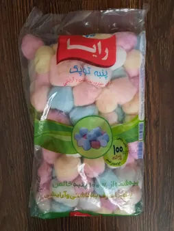 پنبه آرایشی رایا کد f106 مجموعه 100 عددی