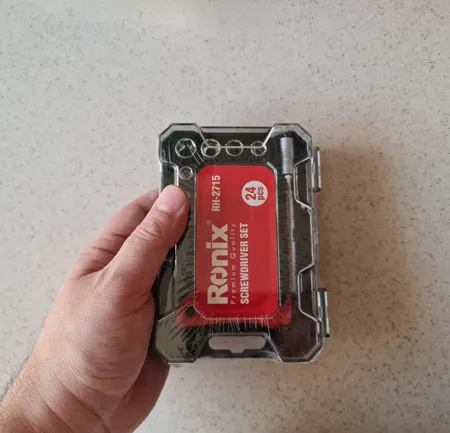 مجموعه 24 عددی پیچ گوشتی جغجغه ای و سری بکس رونیکس مدل RON-2715