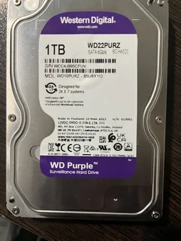 هارددیسک اینترنال وسترن دیجیتال مدل Purple WD10PURZ ظرفیت 1 ترابایت