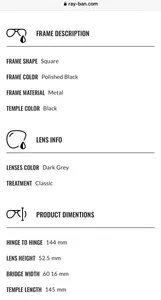 تجریه خرید عینک آفتابی ری بن مدل RB3679d-002/B1