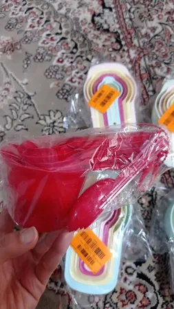 ست پیمانه اندازه‌گیری مدل رنگارنگ مجموعه 6 عددی