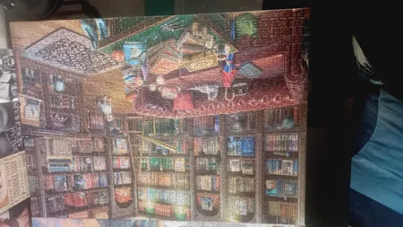 پازل 1000 تکه ریکوردی طرح کتابخانه کد 102