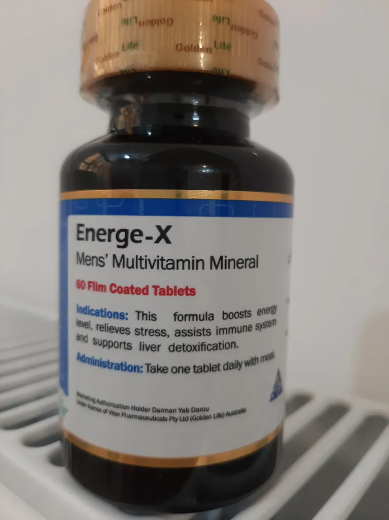 قرص انرژکس گلدن لایف بسته 60 عددی