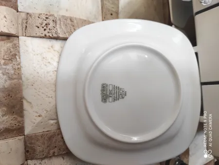 پیش دستی چینی زرین ایران مدل دسر خوری سری هتلی کواترو 16 درجه عالی بسته 6 عددی