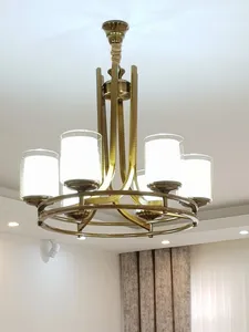 تجریه خرید لوستر 6 شعله تابنده مدل آتن