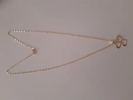 آویز گردنبند طلا 18 عیار زنانه طلای مستجابی مدل قلب کد 68