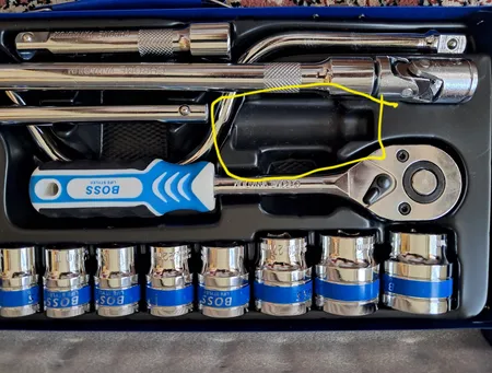 آچار بکس باس مدل Cr-v مجموعه 24 عددی