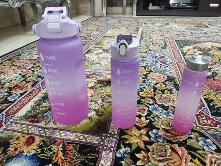 قمقمه مدل پاستیلی گنجایش 1.5 لیتر بسته 3 عددی