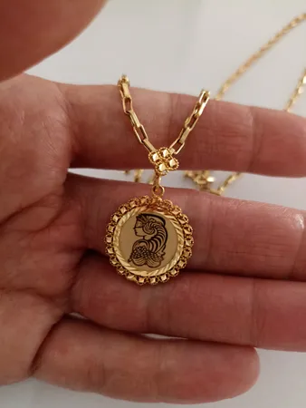 آویز گردنبند طلا 18 عیار زنانه طلای مستجابی کد 8816