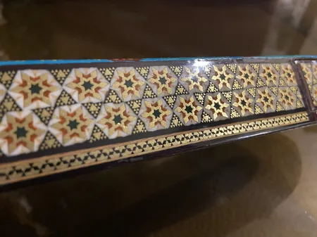 قلمدان خاتم کاری مدل کشویی کد 20