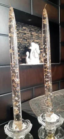 شمع مدل کریستالی کد CB-30 بسته 2 عددی