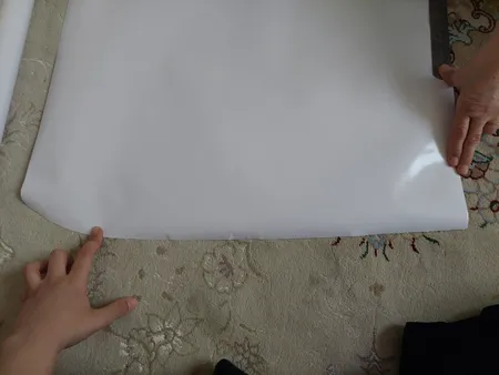 برچسب کابینت طرح ساده رنگ سفید