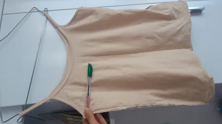 تاپ زنانه مدل بندی ساده کد AS1357 رنگ کرم