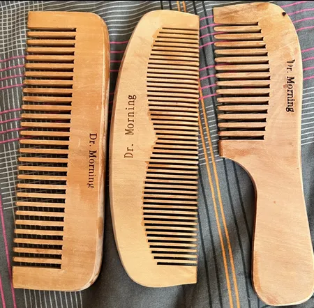 شانه مدل چوبی بسته سه عددی