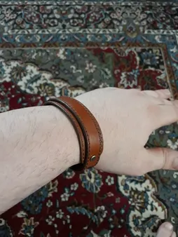 دستبند چرم وارک مدل رهام کد rb176