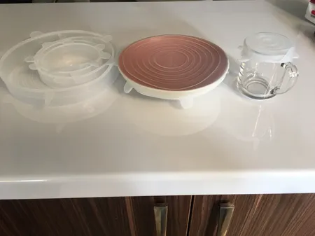 درپوش ظرف سگالش مدل شفاف کد d132 بسته شش عددی