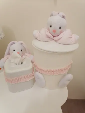 ست سطل و جادستمال اتاق کودک طرح خرگوش رابیت