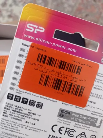 فلش مموری سیلیکون پاور مدل Touch T30 ظرفیت 64 گیگابایت