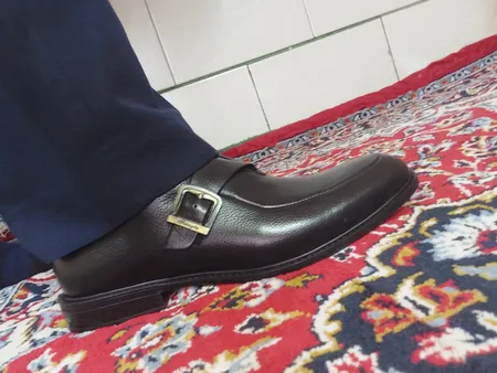 کفش مردانه چرم عطارد مدل چرم طبیعی کد SH282
