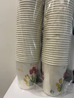 لیوان یکبار مصرف کاغذی الین پلاست مدل KGH5-100 بسته 100 عددی