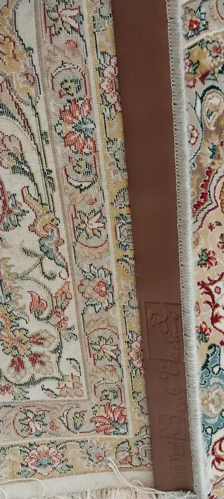 فرش ماشینی ستاره کویر یزد مدل شهریار کد Q-32 زمینه کرم