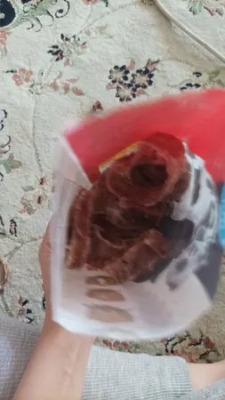 تشویقی سگ ابیش مدل نای خشک شده گوساله و بره وزن 100 گرم