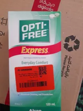 تجریه خرید محلول شستشوی لنز اپتی فری مدل Opti Free Express حجم 120 میلی لیتر