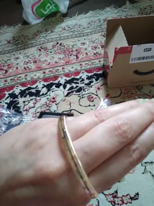 تجریه خرید النگو طلا 18 عیار زنانه طلای مستجابی مدل اسپرلوس کد N01