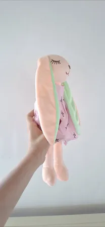 عروسک طرح خرگوش آنجل مدل لباس دار ارتفاع 45 سانتی متر